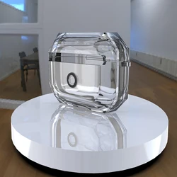 Transparent Shockproof Protective Earphone Case & Dustproof Cover - AirPods 1 (Transparent Black)