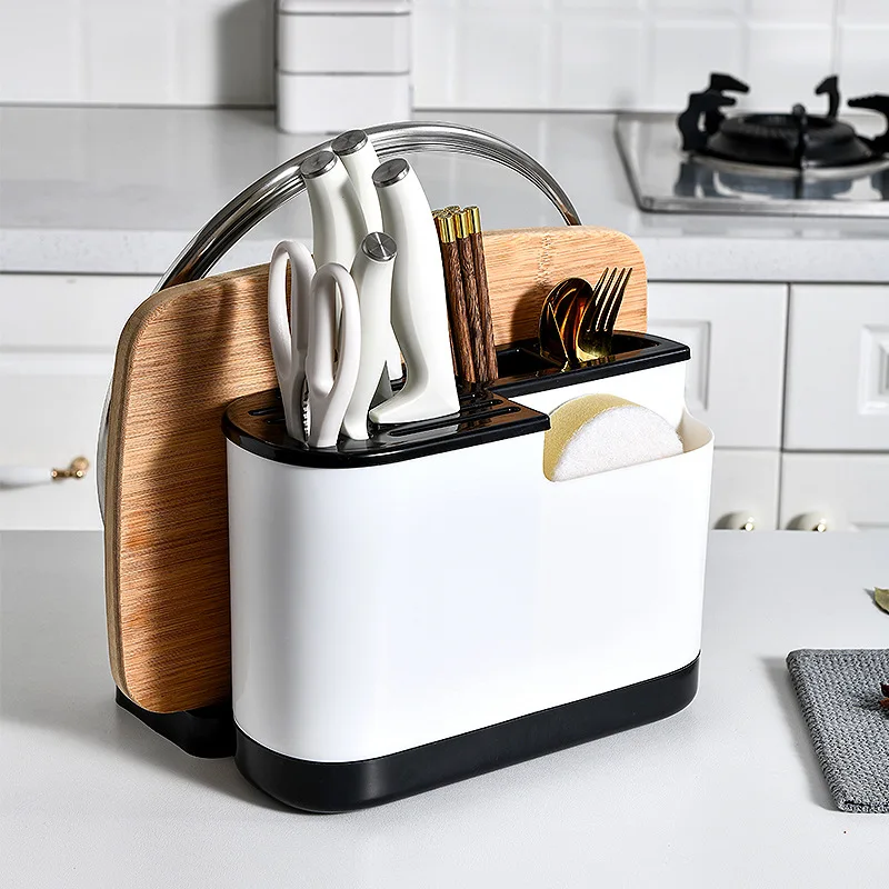 Multifunctional Knife Holder Chopping Board Integrated Kitchen Supplies Storage Rack Box For Holding Chopsticks | Дом и сад