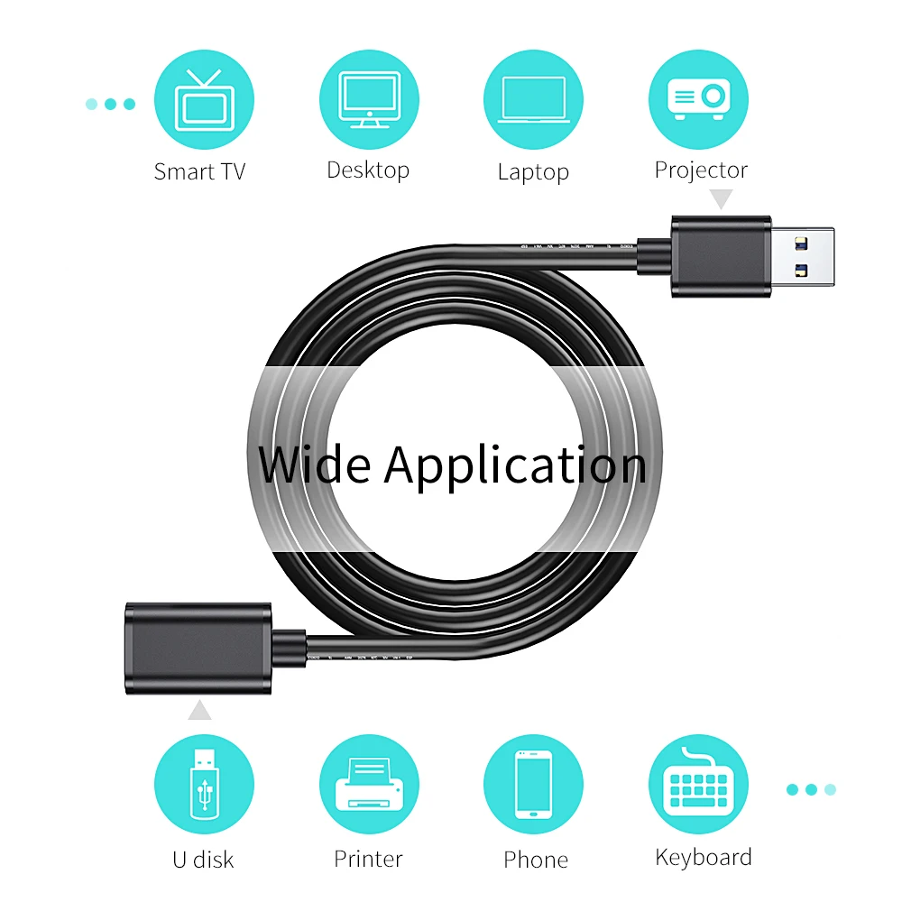 Essager USB 3,0 кабель-удлинитель папа-папа USB3.0 удлинитель 5 Гбит/с USB удлинитель для передачи данных для радиатора жесткий диск Webcom PC