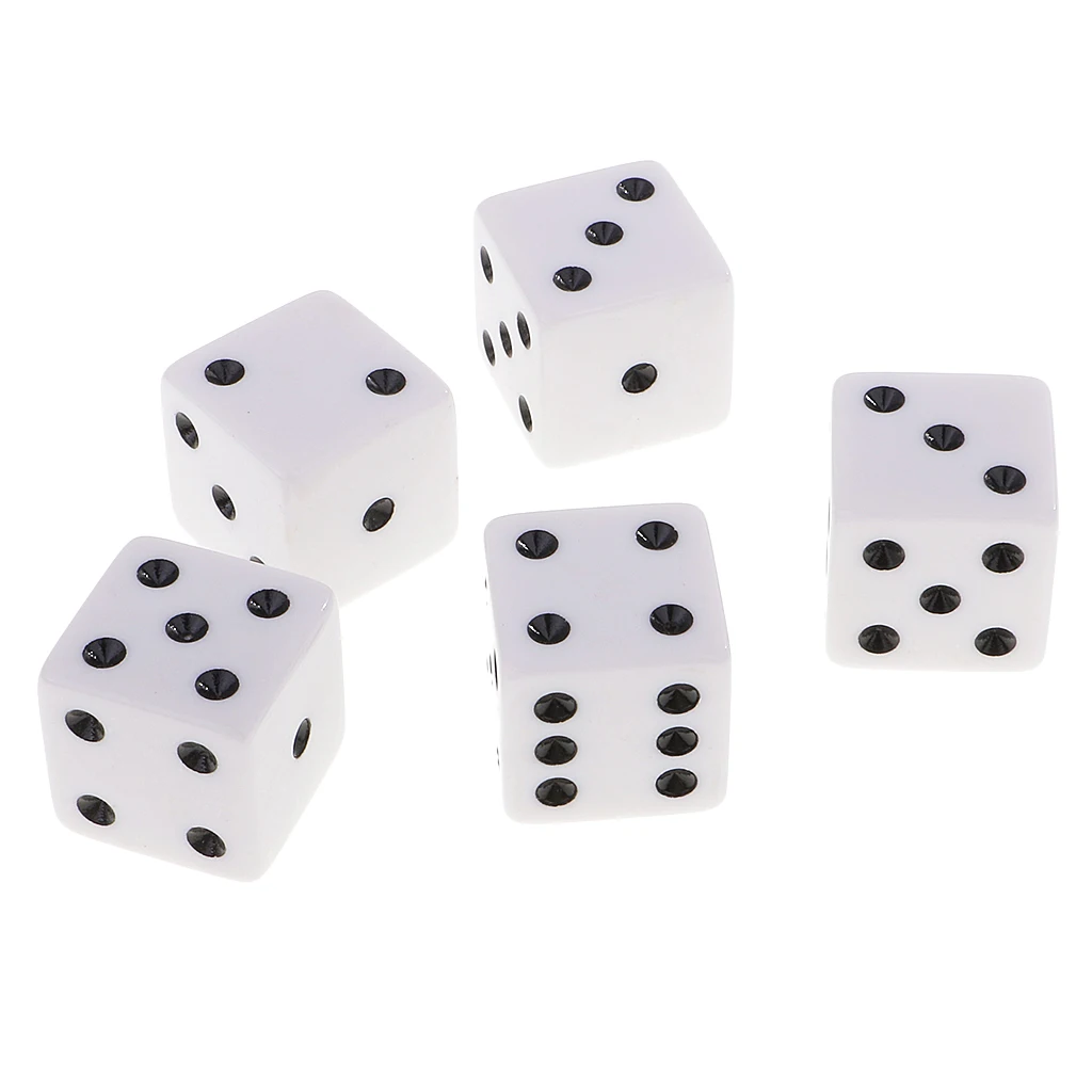 10 шт. D6 игральные кости 23 мм шестигранные с точками для подземелий и драконов RPG MTG настольные игры вечерние и забавные