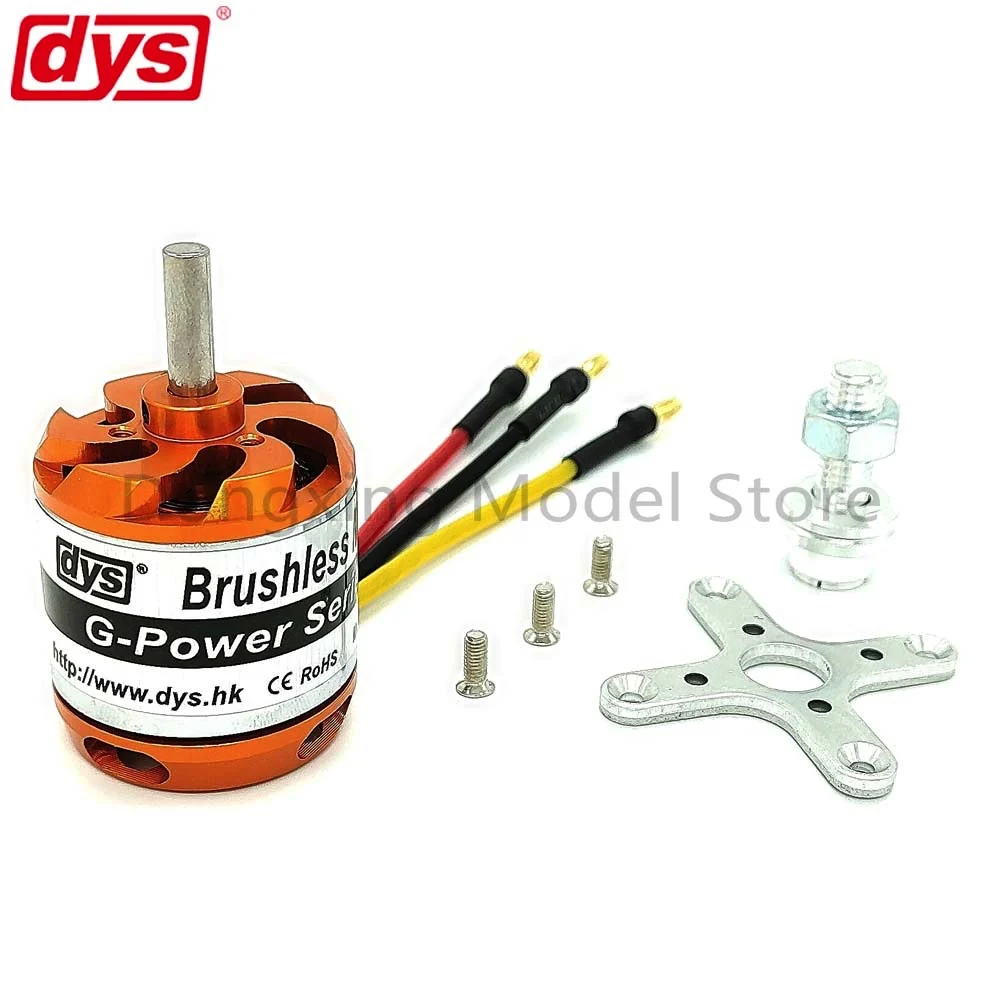 DYS D3542 3542 1000KV 1250KV 1450KV Outrunner Motor 2-4S Lipo 5mm Shaft 130g 70A ESC Large Power RC Models Quadcopter Airplanes