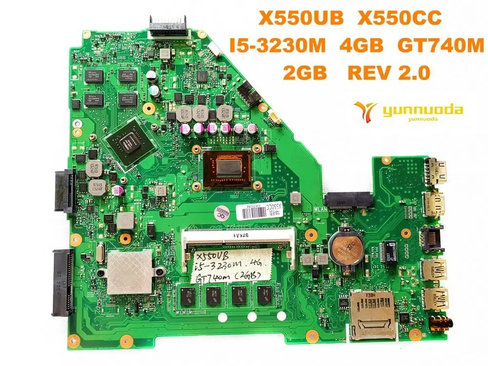 Оригинальная материнская плата для ноутбука ASUS X550CC X550UB I5 3230M 4 Гб GT740M 2 REV 0