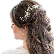 ACRDDK 2 шт. жемчужные цветы шпильки ручной работы шпильки для волос заколки для волос головной убор ювелирные изделия Свадебные аксессуары для волос для невесты SL