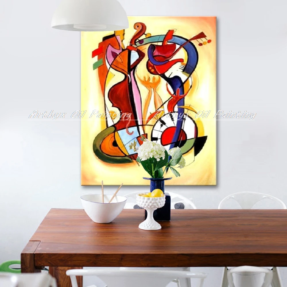 Картины Arthyx ручная роспись Современное абстрактное искусство безумное