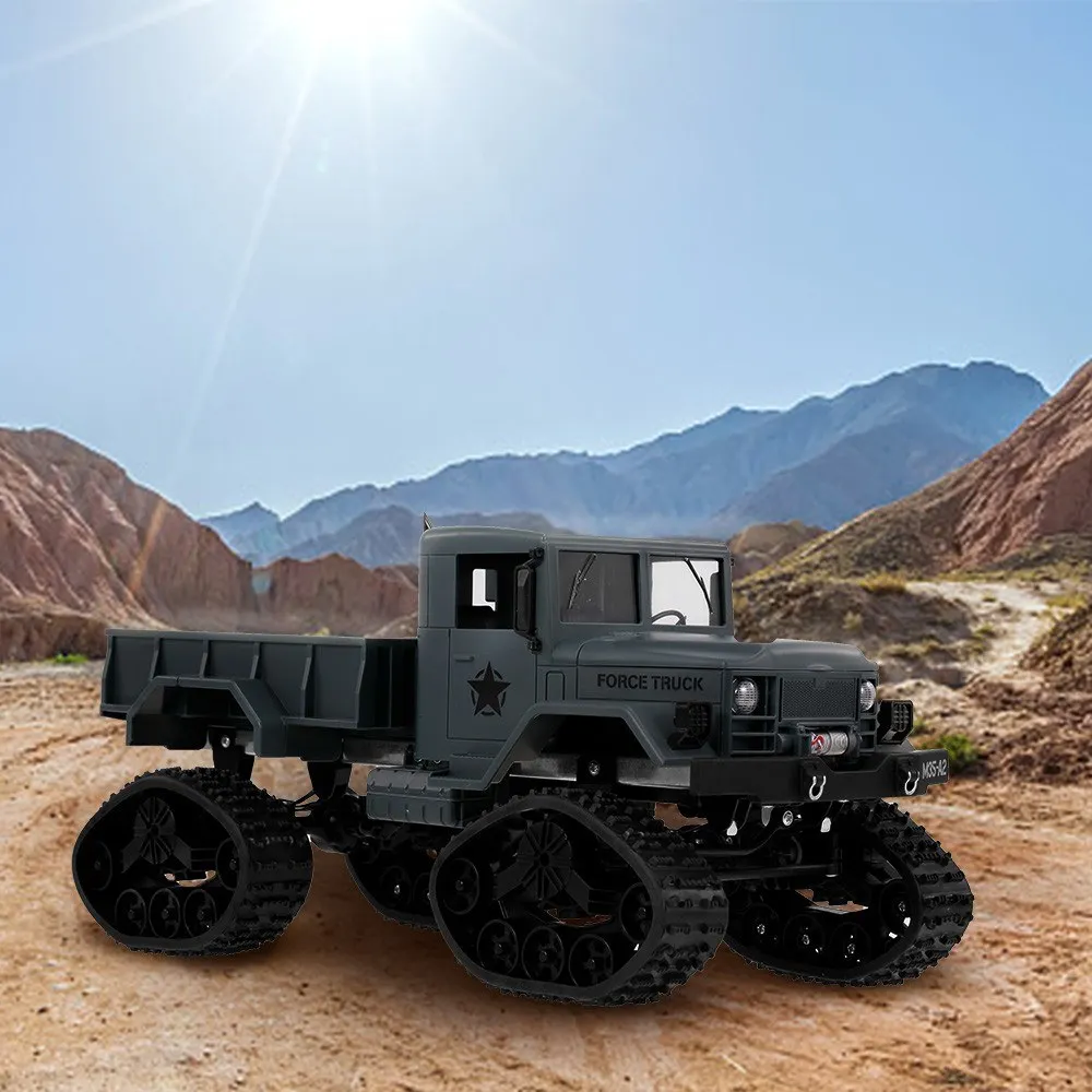 Fayee FY001B 1/16 2,4 GHz 4WD 3000G нагрузка зимние шины военный грузовик внедорожник RC автомобиль гусеничный с светодиодный фары для детей