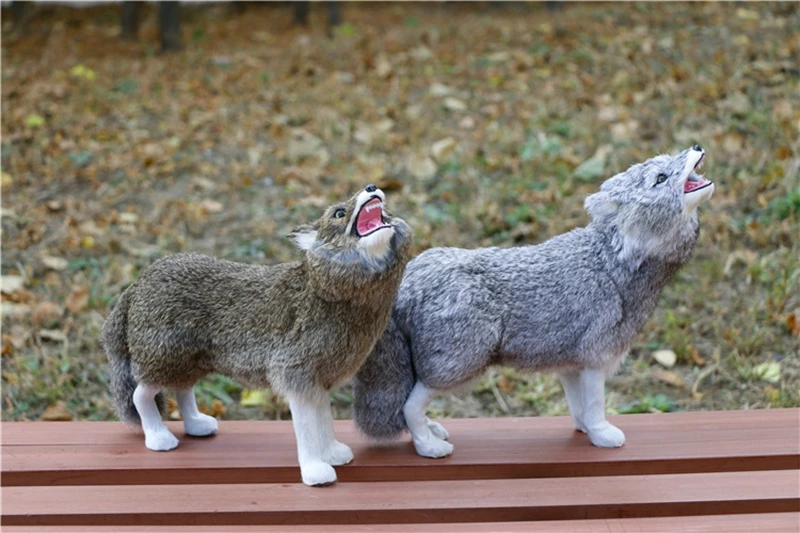 Моделирование игрушки в виде животных Собака Мягкая овчарка волк модель животного выставочный зал украшение дома DY80059