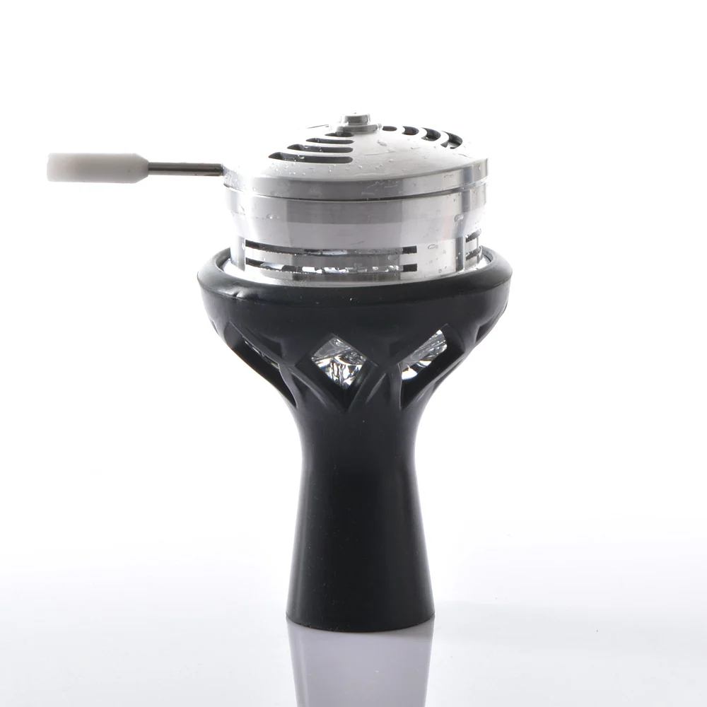 Серебряный алюминиевый держатель угля для кальяна Shisha термоподставка трубы для воды Sheesha Narguile аксессуары для чаши
