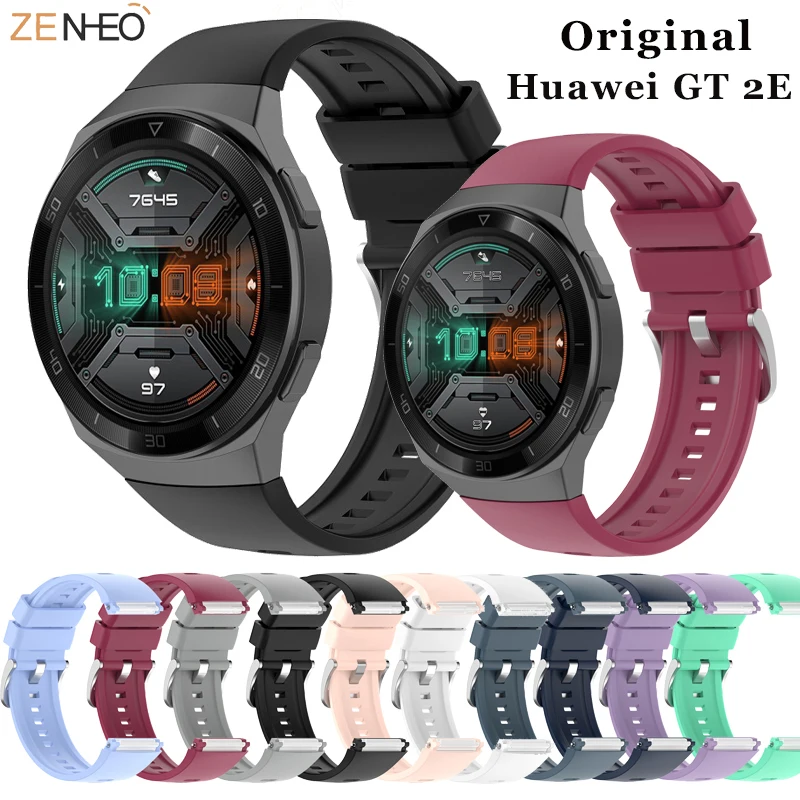 Silikonowy Sportowy Pasek Do Zegarka Zenheo Do Zegarka Huawei Gt 2E Oryginalny Pasek Smartwatch Zamiennik Opaski Na Nadgarstek 22Mm Bransoletka