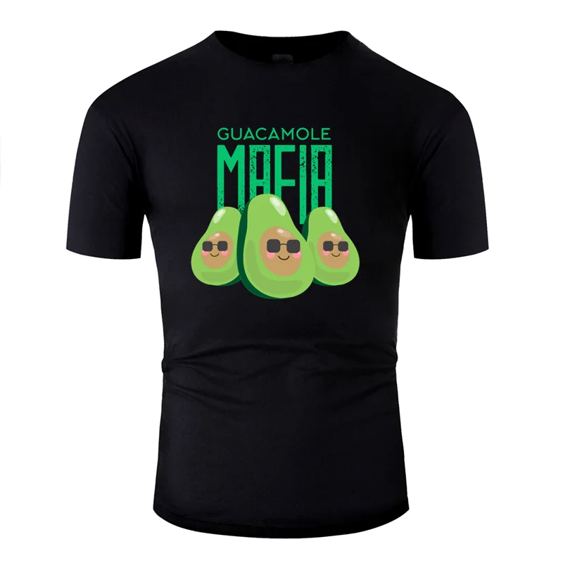 Модная супер забавная футболка guacamole mafia avocados, Подарочная футболка, фото, одежда, мужская футболка с круглым вырезом, размер S-5xl