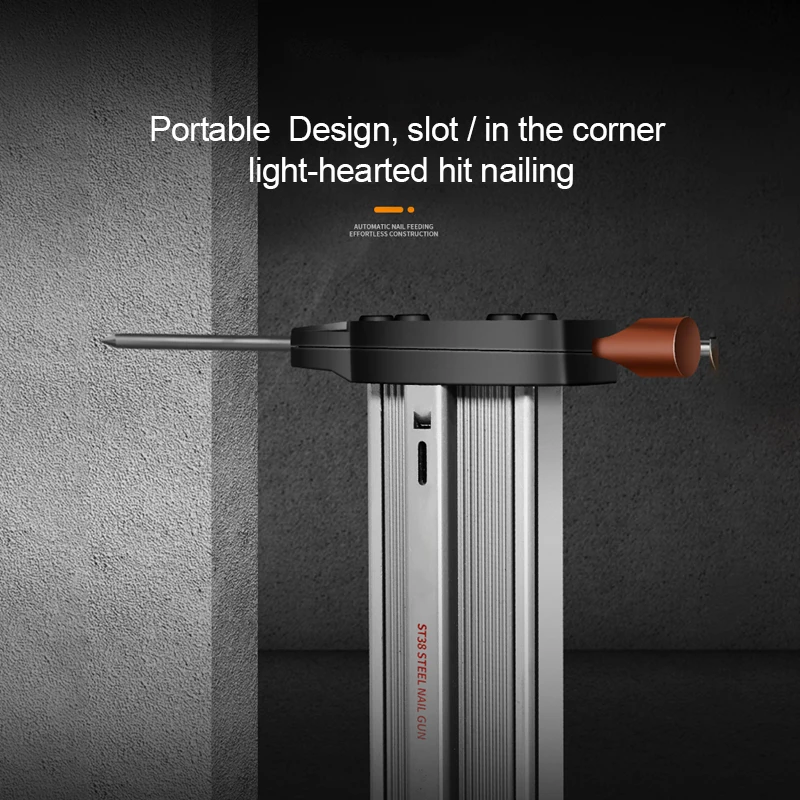 Ручной гвоздезабивной пистолет с 400 шт. гвоздей полуавтоматическое