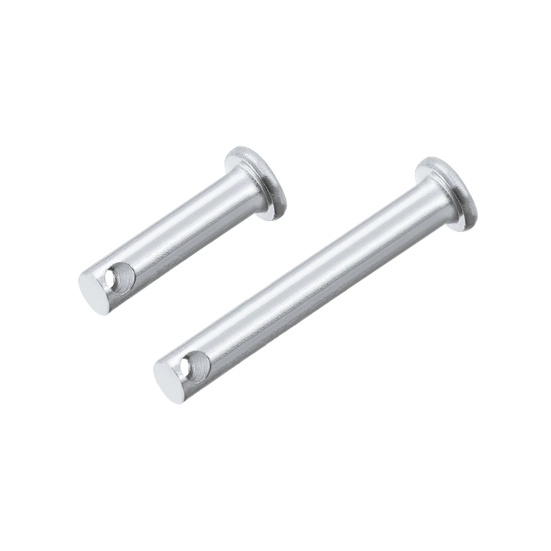 

uxcell 30Pcs Single Hole Clevis Pins 5x20/25/30/35/40 Flat Head Zinc-Plating Solid Steel Link Hinge Pin 6x16/20/25/30/35/60