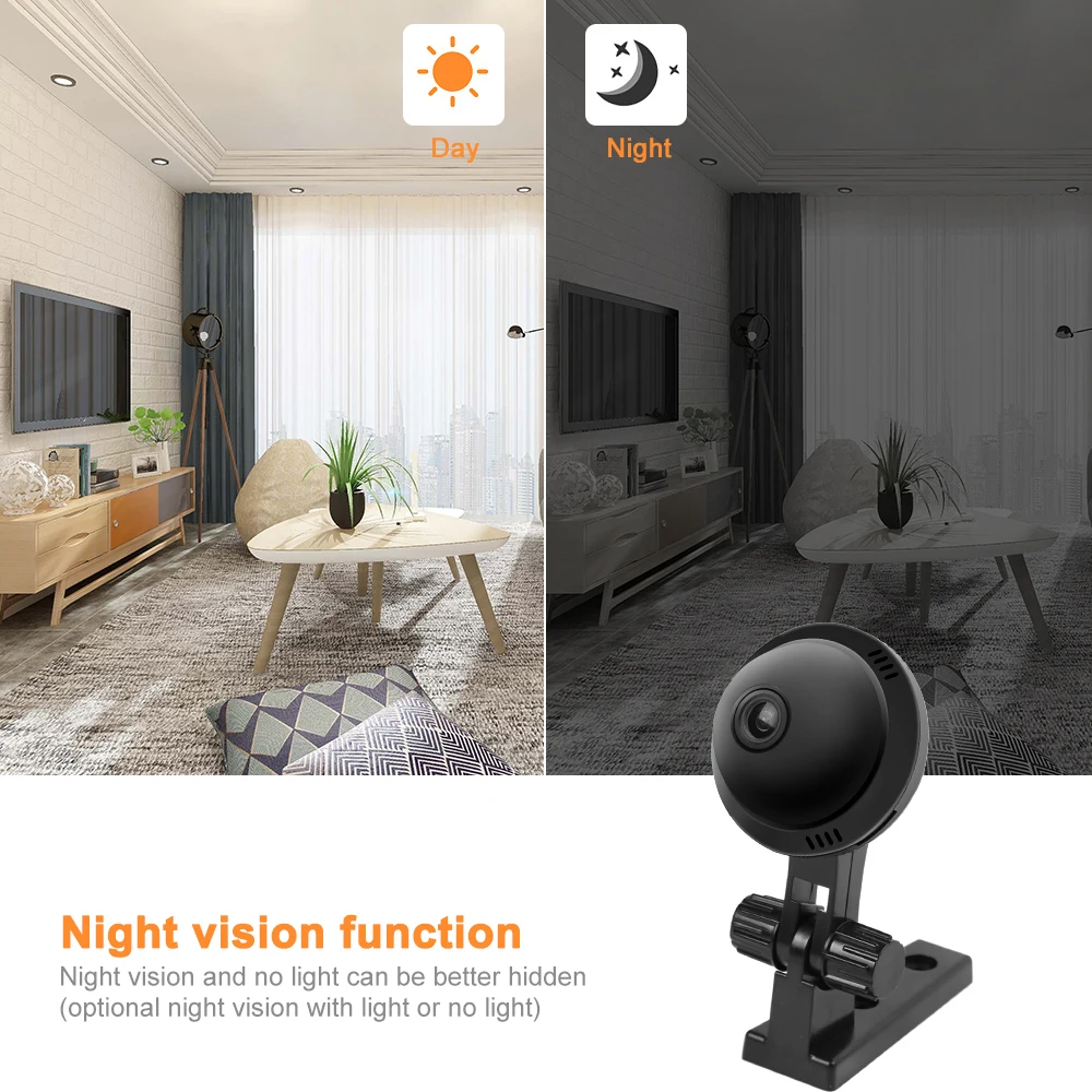 Мини-камера wifi IP камера беспроводная домашняя безопасность Onvif 2.0MP HD CCTV IR ночное видение беспроводная микро камера наблюдения