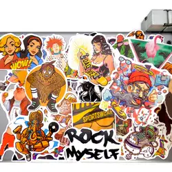 Bande de musique Rock Roll Hip Hop rétro à la mode, motif drôle, pour téléphone portable, guitare, Skateboard, moto, voiture, moto 