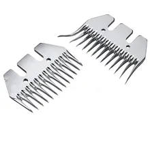 Прочные Овцы козы расческа Стрижка клипер прямые изогнутые 13 зубные лезвия альтернатива для овец клиперы ножницы часть