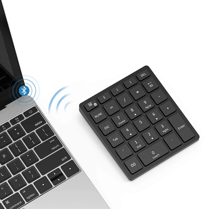 Лидер продаж-цифровая клавиатура Перезаряжаемые, Портативный Беспроводной Bluetooth 28-клавишная номер Накладка для планшета, для ноутбука, Тетрадь, ПК, настольного компьютера