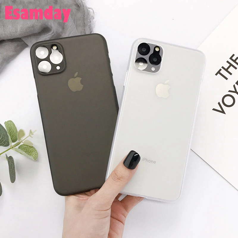 

Genuine 0.3mm Ultra Thin Slim Matte frost Translucent Case For iPhone 11 PRO X XS MAX XR 5 6 6s 7 8 Plus Protector Cover Shell