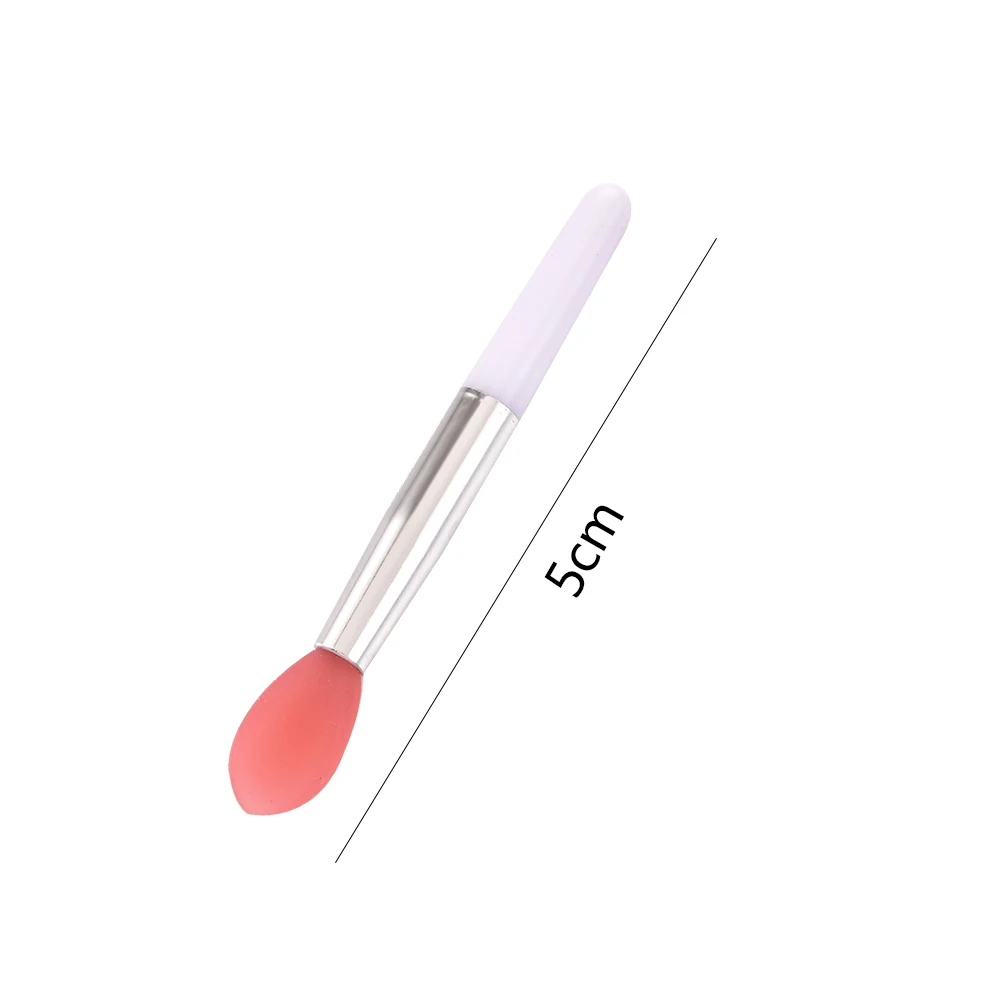 5Pcs Double Side Soft Silicone Head Eyeshadow Lip Applicator Brush Makeup Brushes with PVC Bag Cosmetic Beauty Makeup Tools makeup brushes eyeshadow sponge applicators lip makeup applicators makeup tool set