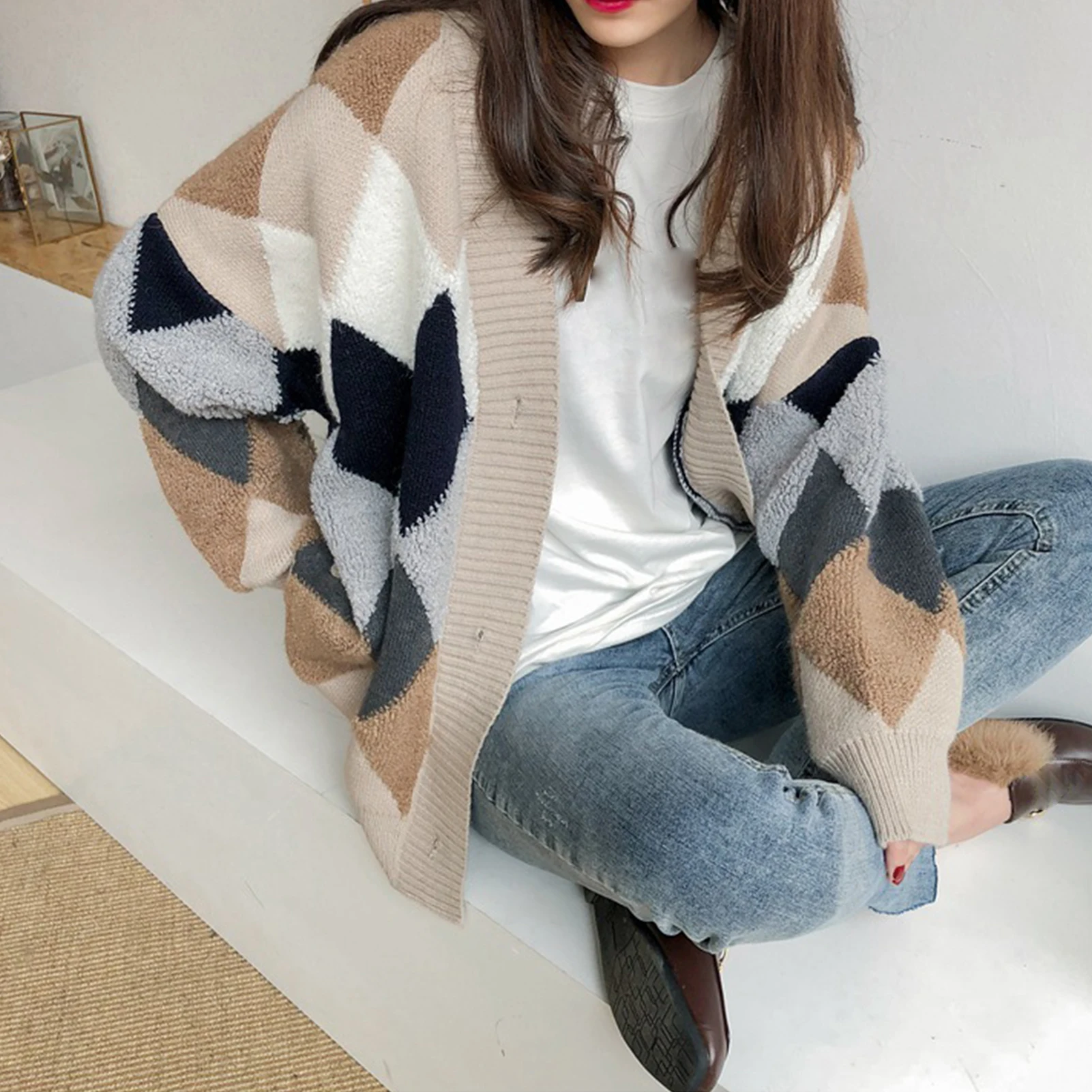 Knitted Cardigan|Cardigans| - AliExpress