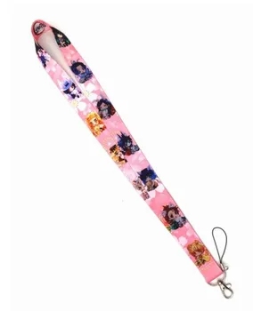 

New cartoon Japanese anime Kimetsu no Yaiba Neck Strap Lanyards Badge Holder Rope Pendant Key Chain Accessorie