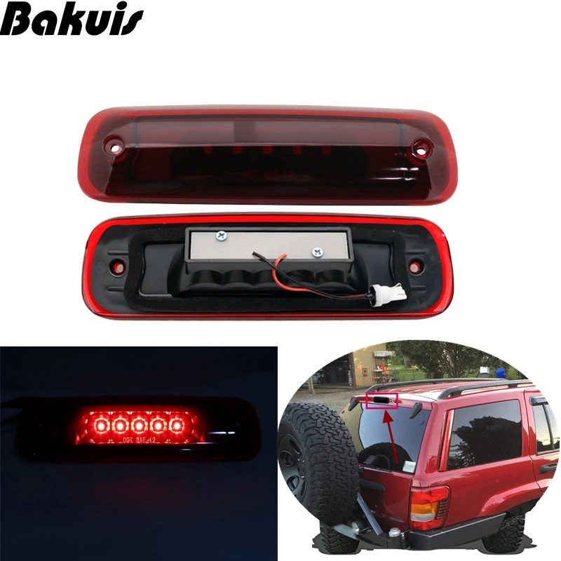 Светодиодный 3-й тормозной светильник пригодный для Jeep Cherokee 1997-2001 задний фонарь с