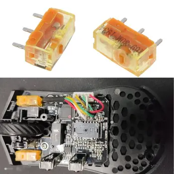 

2Pcs TTC Dustproof Gold Mouse Micro Switch Micro Button Gold Contactor 30 Million