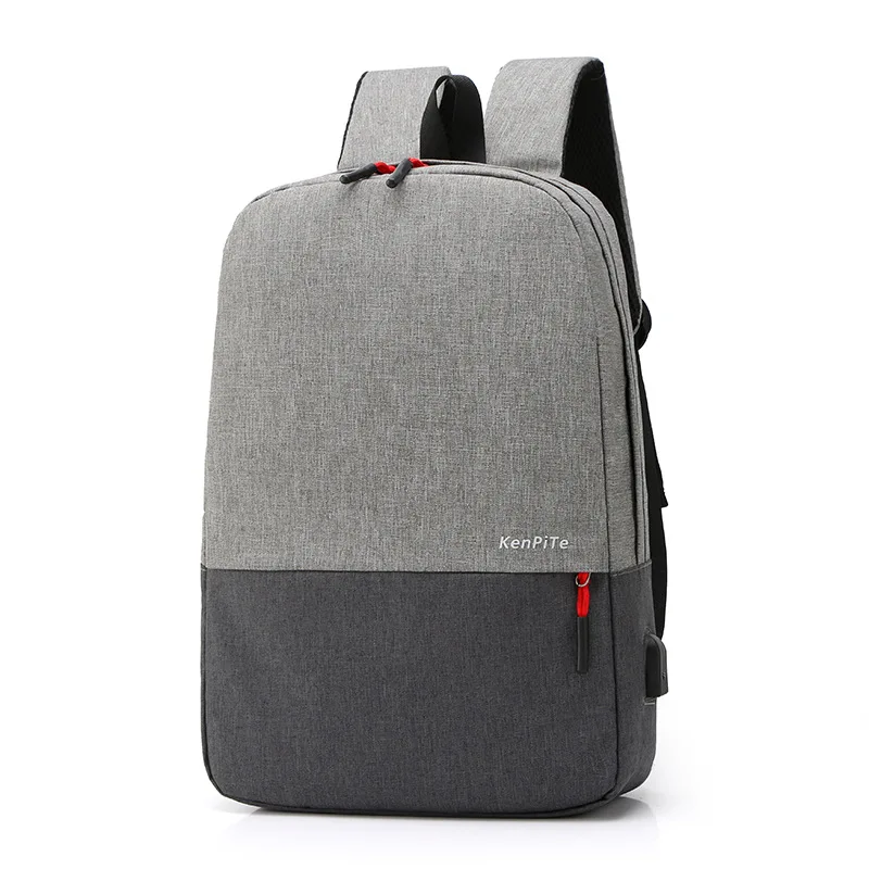 gray Мужские рюкзаки, USB интерфейс, плечи, Противоугонный рюкзак для путешествий, 15,6 дюймов, водонепроницаемый рюкзак для ноутбука, бизнес рюкзак, mochila - Цвет: gray