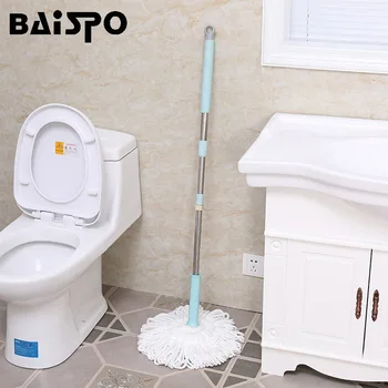 

BAISPO Hands-free Lazy Mop Floor Cleaning Squeeze Mop For Wash Floor Retractable Home Cleaning For Kitchen Bathroom Accessories