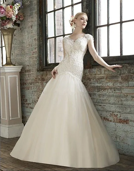

vestido de noiva custom flare delicate beading appliques sweetheart low back lace bridal gown 2018 mother of the bride dresses