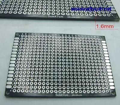 

DHL/EMS 250pcs Black 50mm X 70mm X 1.6MM Double Side Printed Circuit Board Blank PCB Sold -A8