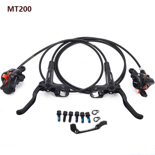 MT200 Shimano MT200 тормозной велосипед mtb Гидравлический дисковый тормоз набор зажим горный велосипед тормоза обновление для M315 тормоза w/n G3/HS1 ротор - Цвет: MT200