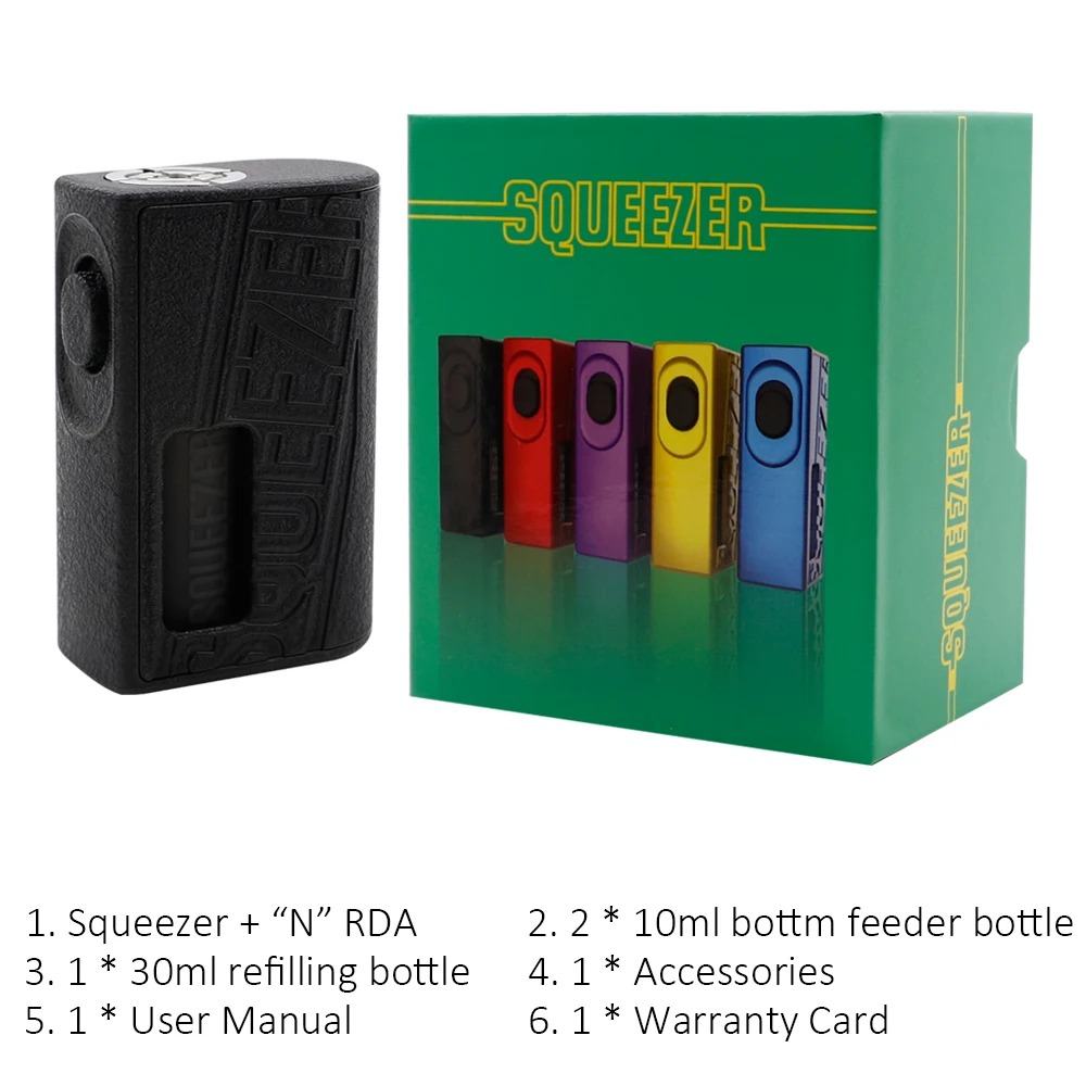 G taste Hugo vapor соковыжималка BF Squonk электронная сигарета коробка мод 18650/20700 батарея