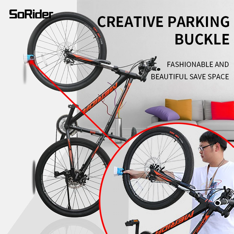 Bicycle Parking Buckle Portable Simple Household Wall Cycling Rack MTB Road Bike Universal Accessories | Спорт и развлечения