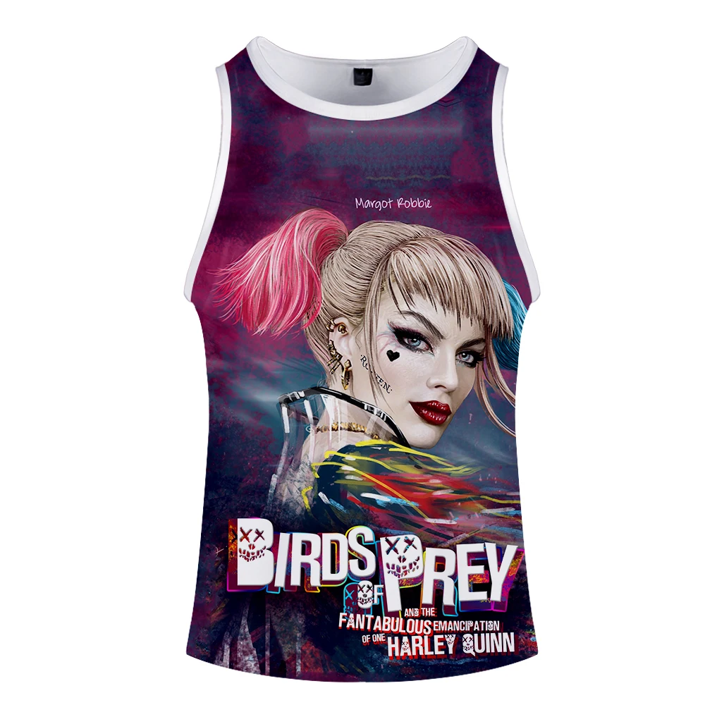 Birds of Prey 3D O-Neck Tank Top summer sleeveless wide shoulder men's women's casual Couple wear