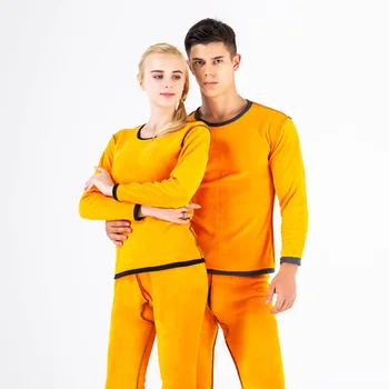 

Men Winter Women Long Johns Clothes Fleece Thermal Thick Underwear Sets Thermo Men,s Couple Clothes Keep Warm Sleepwear