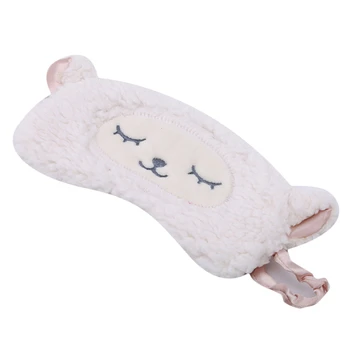 

2020 Hot Cartoon Sleep Eye Mask Plush Shade Bandage Rest Travel Relax Sleeping Aid Blindfold Cover Patch Care Tool Kid Women