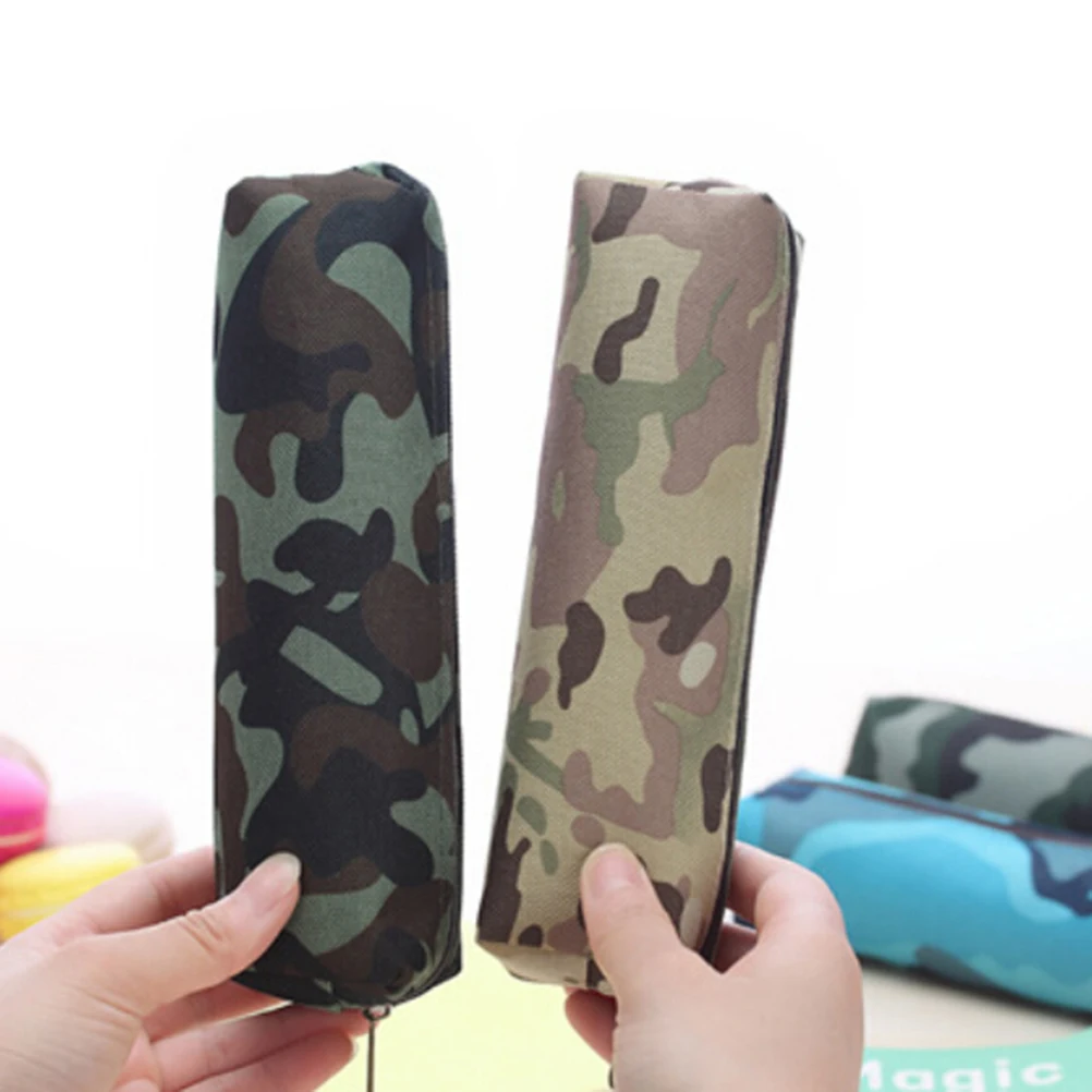 

4 Pattern Camouflage Pen Bag Pencil Case Pouch Stationery Makeup Cosmetic Bag
