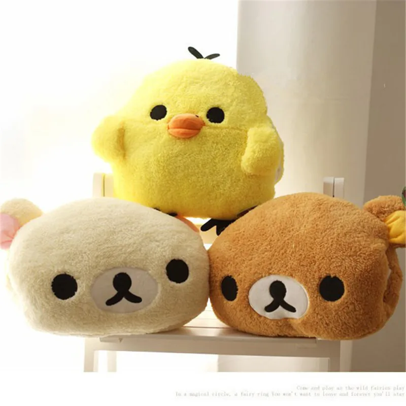 1 шт. 28 см милые Rilakkuma Yello курица плюшевые игрушки мягкие Мультяшные игрушки теплые руки в зимний подарок для девочки Рождественский подарок
