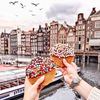 

Dutch Stroopwafels Waffle Maker Making Machine USA Excellent Teflon