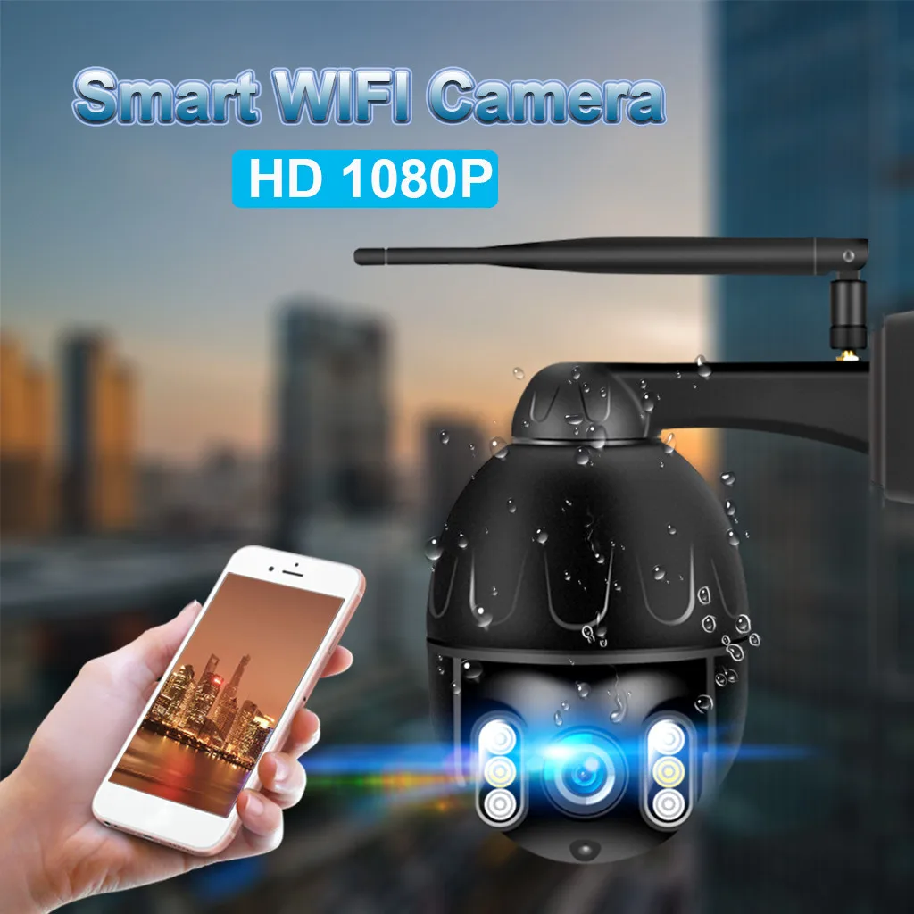 

WiFi PTZ Dome Camera 1080P Security IP IR Camera Night Vision 4X Optical Zoom High Quality Free Shipping