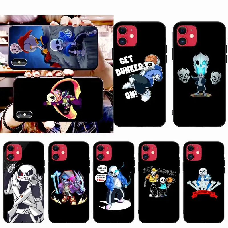 

HPCHCJHM Undertale GET DUNKED DIY Printing Phone Case cover Shell for iPhone 11 pro XS MAX 8 7 6 6S Plus X 5S SE 2020 XR case
