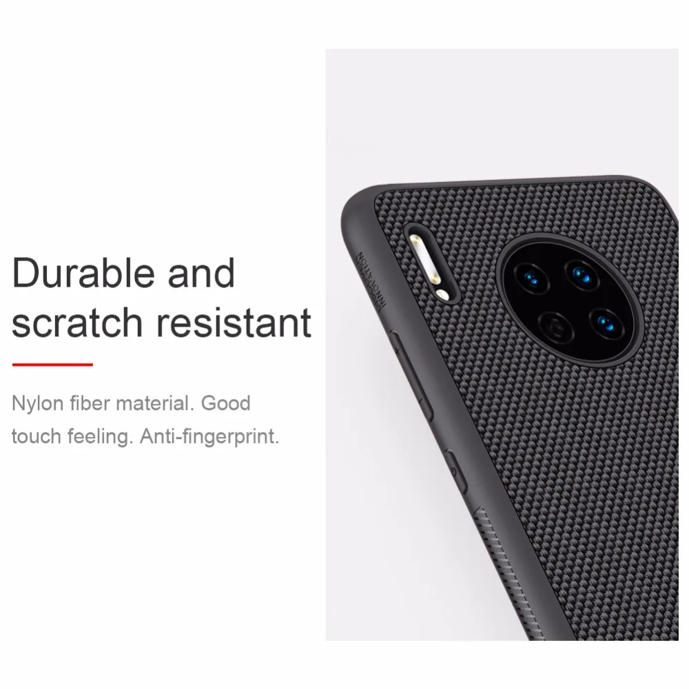 Чехол для huawei mate 30 mate 30 Pro NILLKIN текстурированный нейлоновый волоконный чехол задняя крышка прочный нескользящий тонкий и светильник