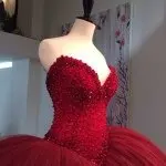 Свадебное бальное платье, Гламурное, ручная работа, блестки, жемчуг, элегантное, прозрачное, милое, Бандажное, пышное, для мамы невесты, платья