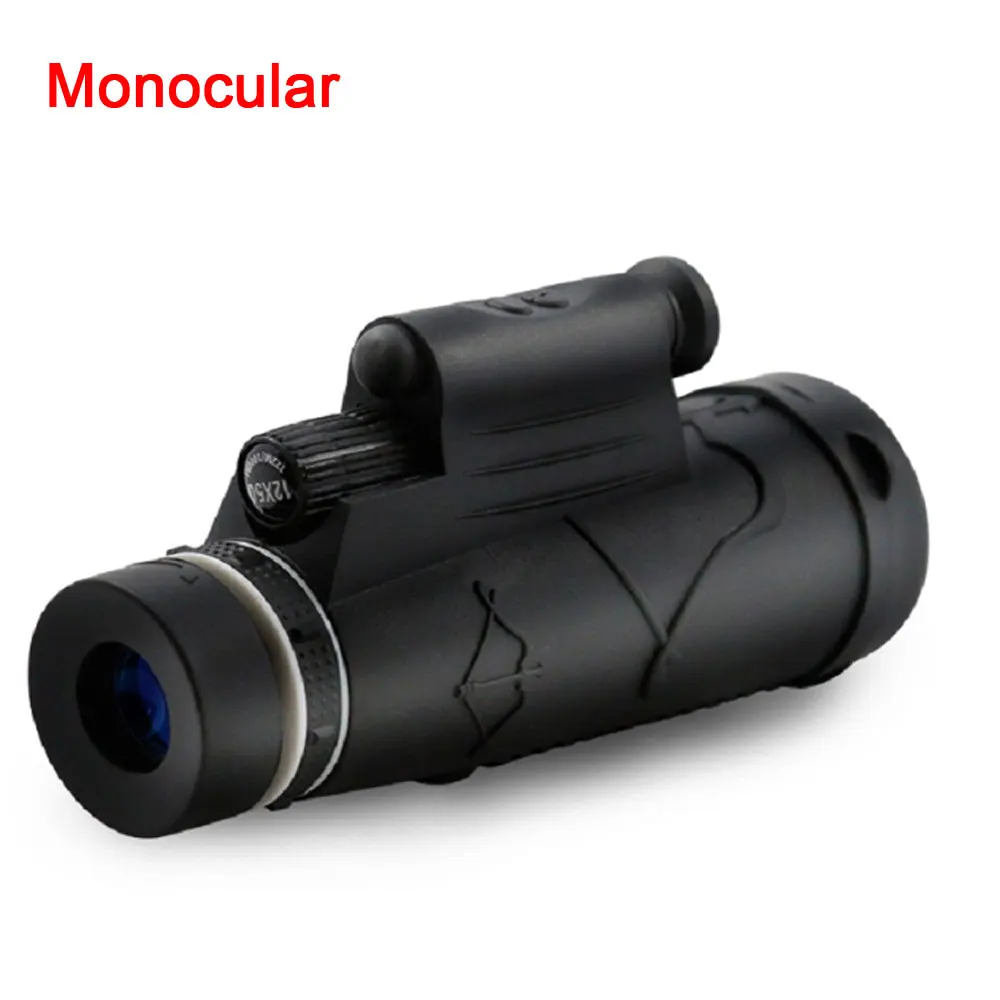 Type 1 Профессиональный 12x50 HD монокуляр высокой мощности ночного видения лазерный фонарик Телескоп оптический Spyglass для охоты Зрительная труба - Цвет: Type 1