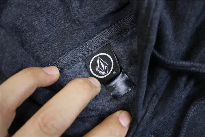 volcom серый синий черный белый со шляпой скейтборд полная одежда толстовка флис для мужчин
