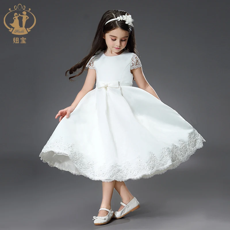 Nimble церемония принцессы кружевное официальное платье детская одежда с принтом