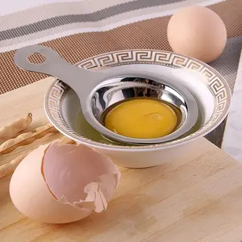 

Stainless Steel Egg White Separator Tools Eggs Yolk Filter Gadgets Kitchen Accessories Separating Funnel Spoon Egg Divider Tool