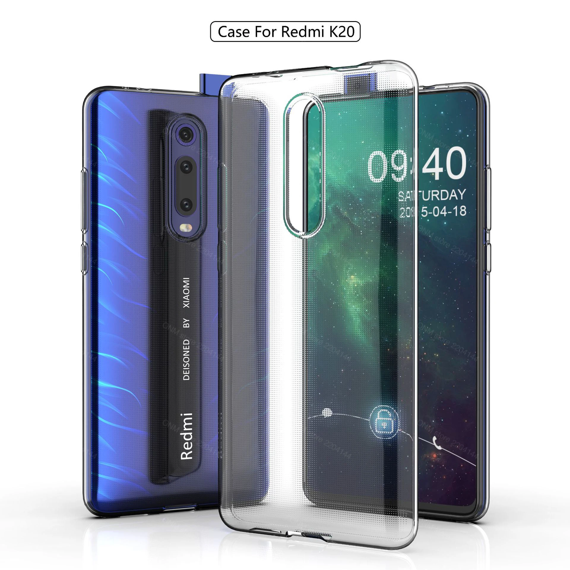 Чехол для Xiaomi Redmi K20 прозрачный силиконовый бампер мягкий чехол Pro прозрачная