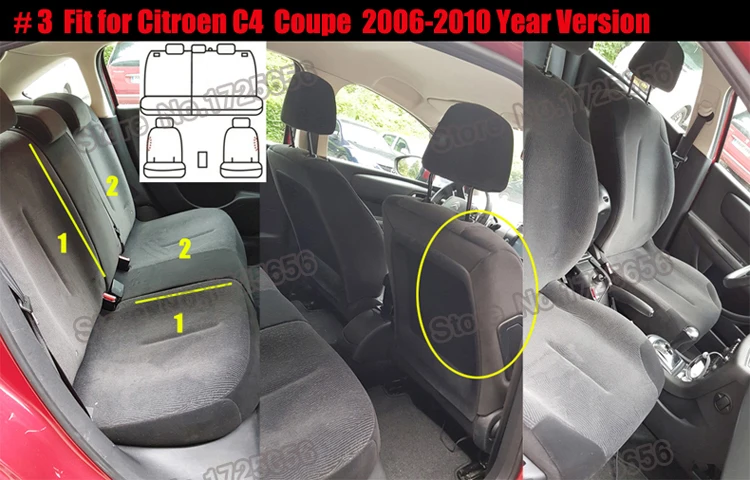 AutoDecorun пользовательские чехлы для сидений автомобиля Citroen C4 Aircross сиденья аксессуары ПВХ Кожа Подушка поддерживает охватывает 16 шт./компл