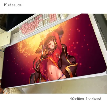 

megumin mousepad Birthday gaming mouse pad 90x40cm pc computer gamer accessories large mat present laptop desk protector pads