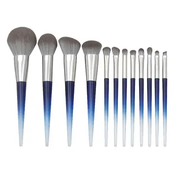 

12Pcs Makeup Brushes with Cone Slant Tail Cosmetic Brushes for Eyeshadow Eyebrow Eyeliner